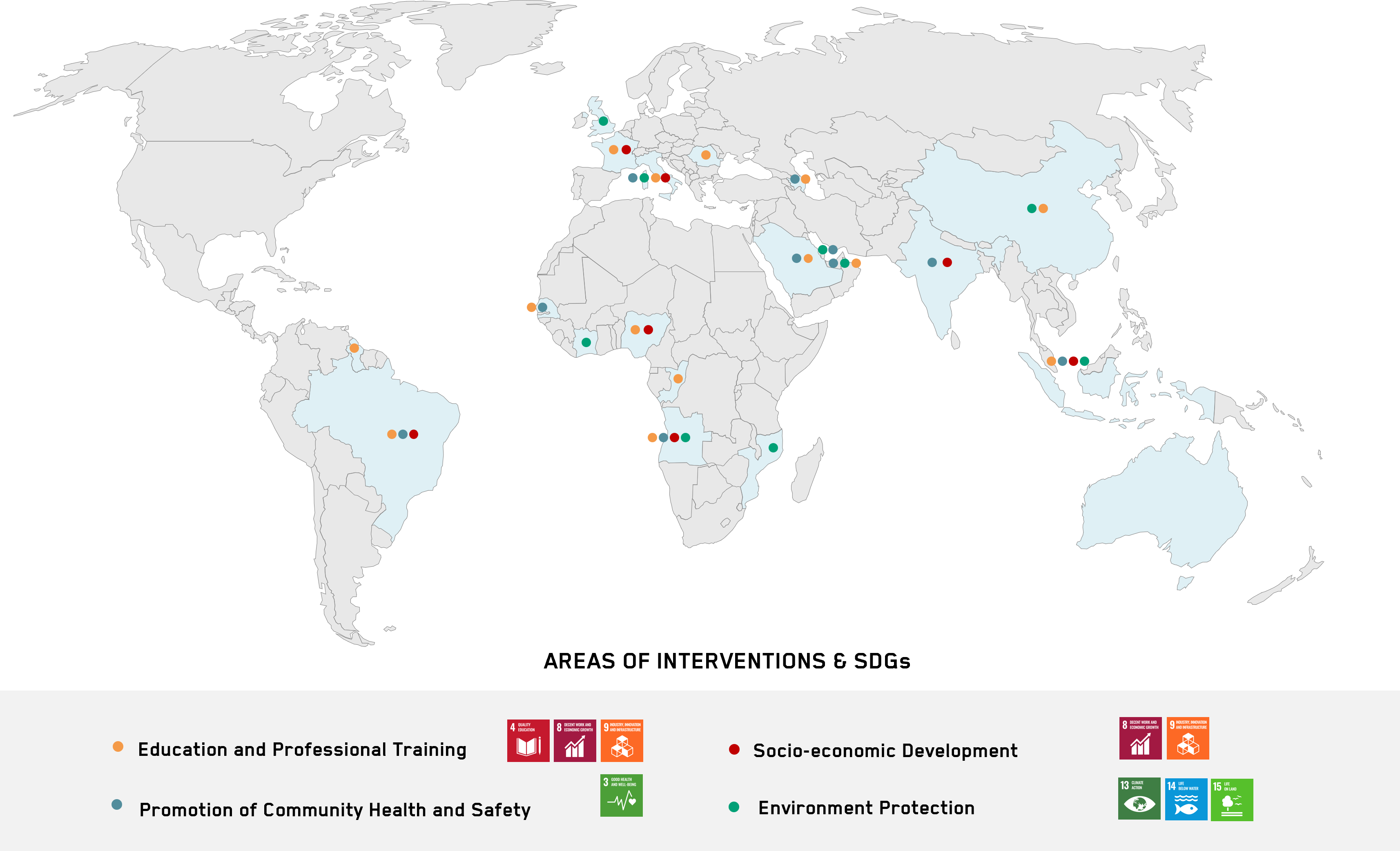 Areas of interventions and SDGs_Saipem